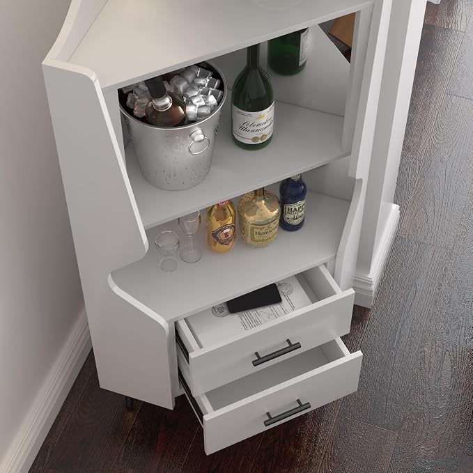 19" Wooden Corner Bar Cabinet - Image 7
