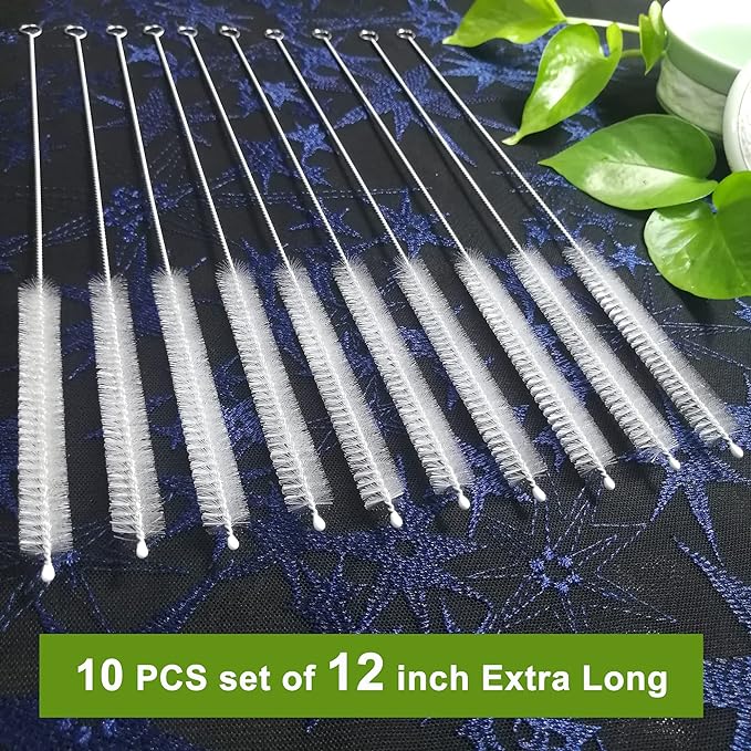Straw Cleaner Brush Extend 12 inch, Extra Wide 12mm diam Pipe Cleaners - Image 3