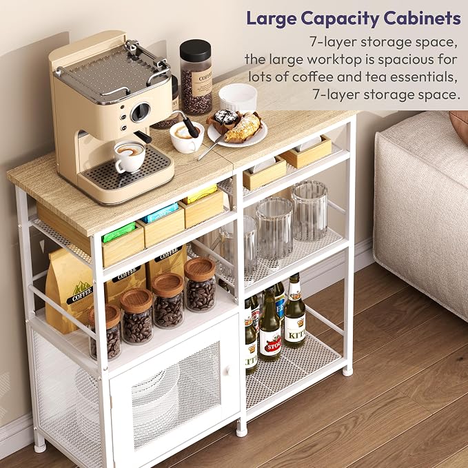 SWTYMIKI Coffee Bar Cabinet Station - Image 5