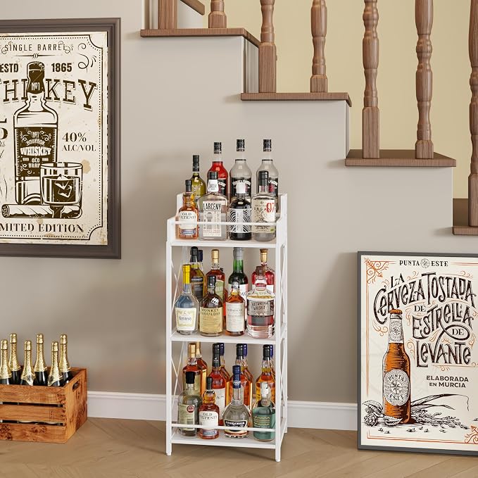 KLM Liquor Bottle Display Shelf, Liquor Cabinet bar by KLM