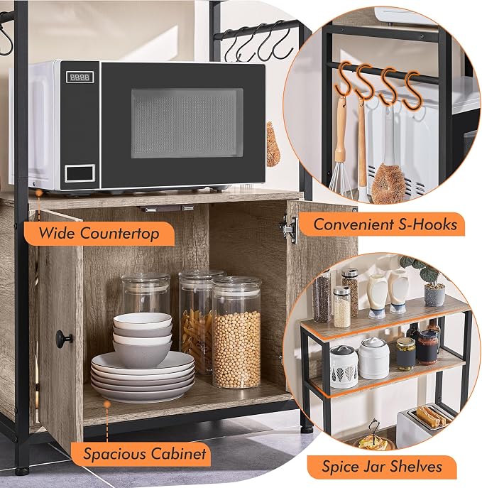 Yaheetech 4-Tier Kitchen Bakers Rack - Image 5