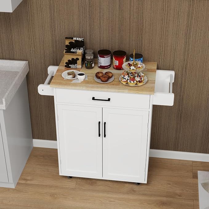 Small Kitchen Island on Wheels - Image 3