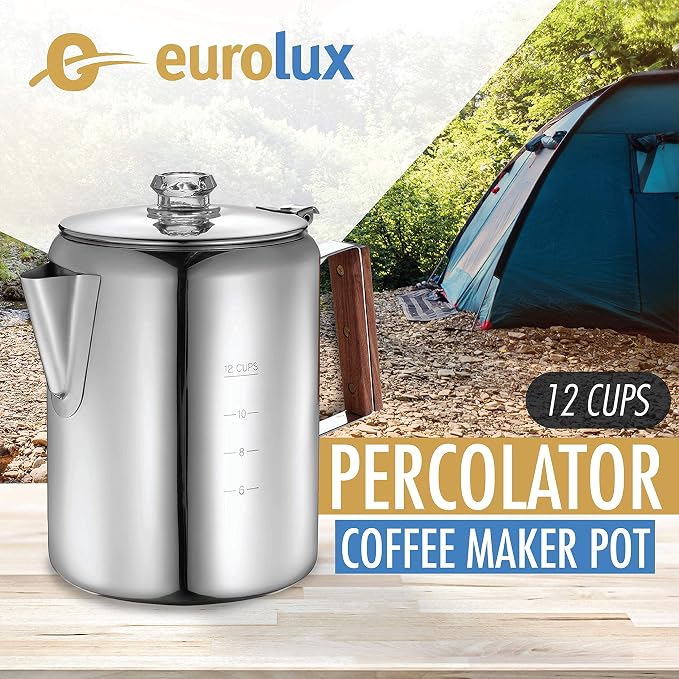Eurolux Percolator Coffee Maker Pot - Image 2