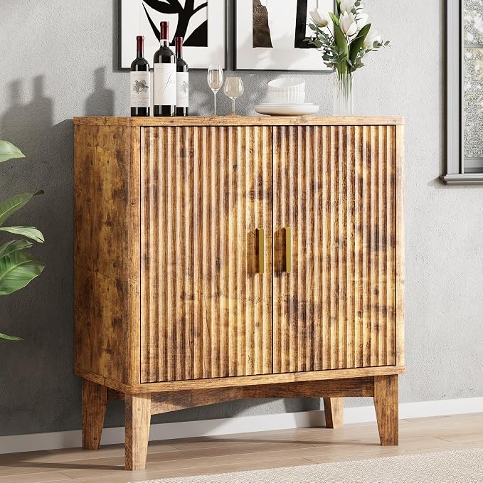 Xixini Fluted Sideboard Buffet Cabinet by Xixini