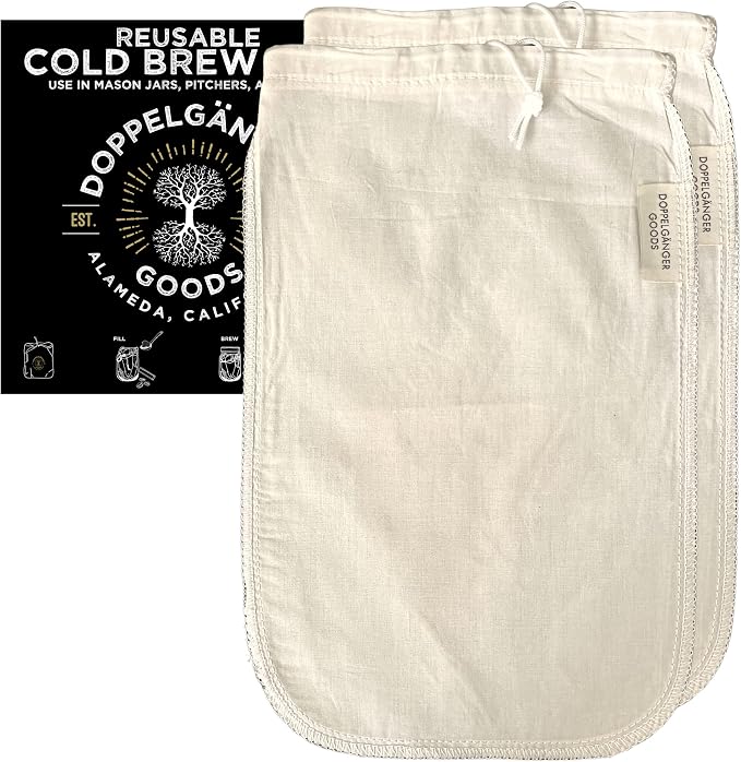 Organic Cotton Cold Brew Coffee Bag by Doppeltree%7CtakeamomenttoLookFeelbetter
