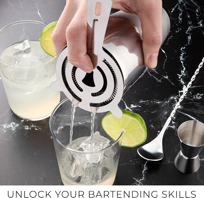 Zulay Kitchen 24 Piece Bartender Kit-Stainless Steel Bar Accessories - Image 7