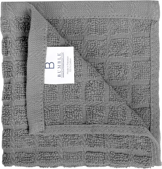 Bumble Dish Cloths | 12” x 12” | 100% Cotton Kitchen Towels | 405 GSM | Soft - Image 3
