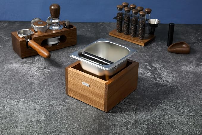 coffee knock box replacement for breville knockbox Sturdy solid wood and - Image 3
