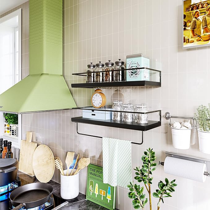 Shario Black Floating Shelves - Image 4
