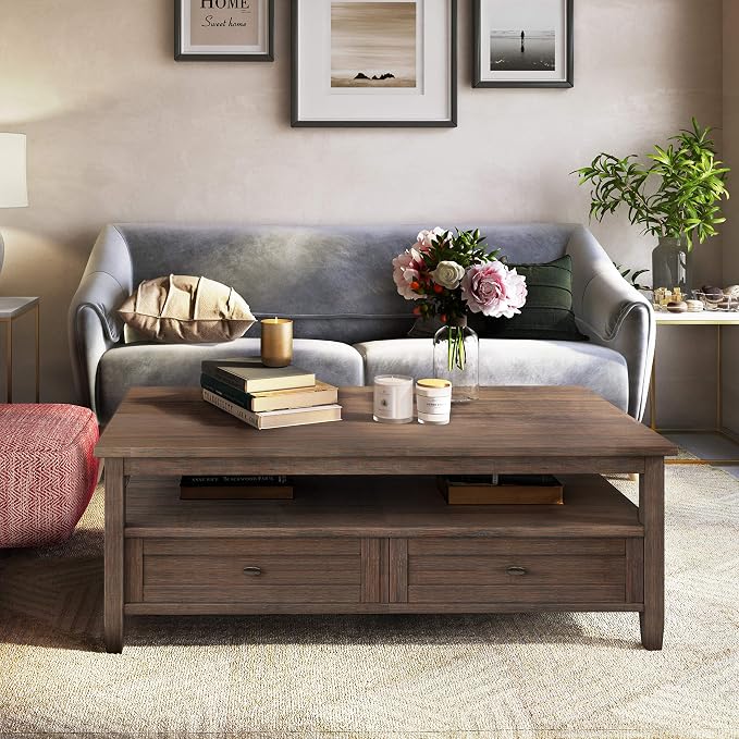 SIMPLIHOME Warm Shaker Coffee Table - Image 2