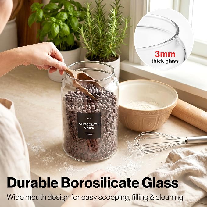 EDELHAUS 2x Large Glass Storage Containers - Image 3