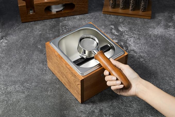 coffee knock box replacement for breville knockbox Sturdy solid wood and - Image 4