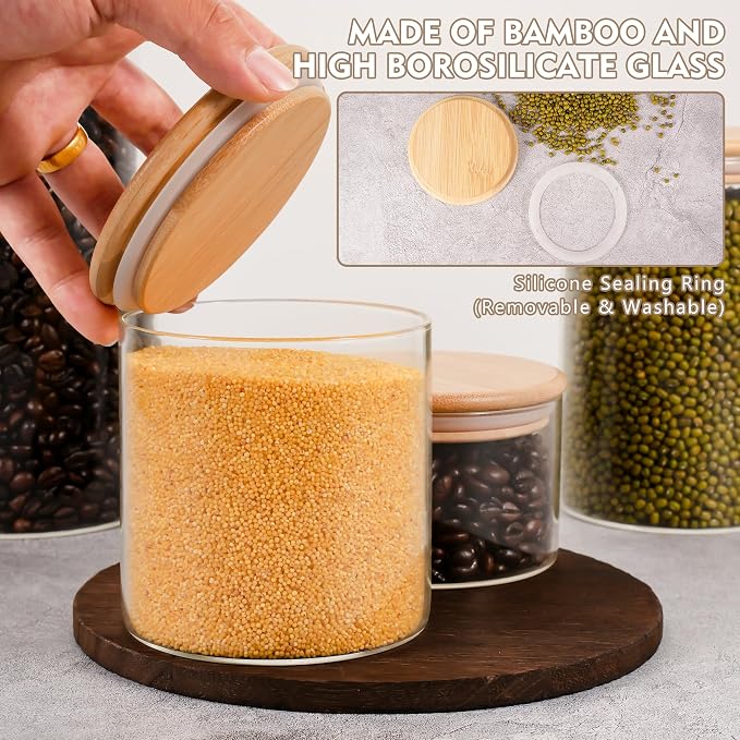 2PCS Small Glass Storage Jars - Image 3