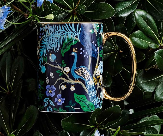 RIFLE PAPER CO. Peacock Porcelain Mug - Image 3