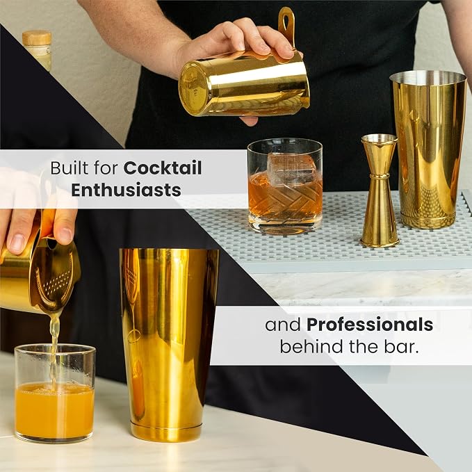 A Bar Above Professional Boston Shakers Set 18 oz Weighted and Unweighted - Image 3