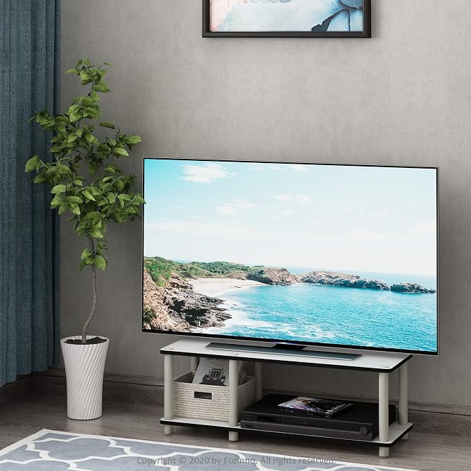 Furinno JUST TV Stand, 2-Tier No Tools Mid Entertainment Center - Image 5