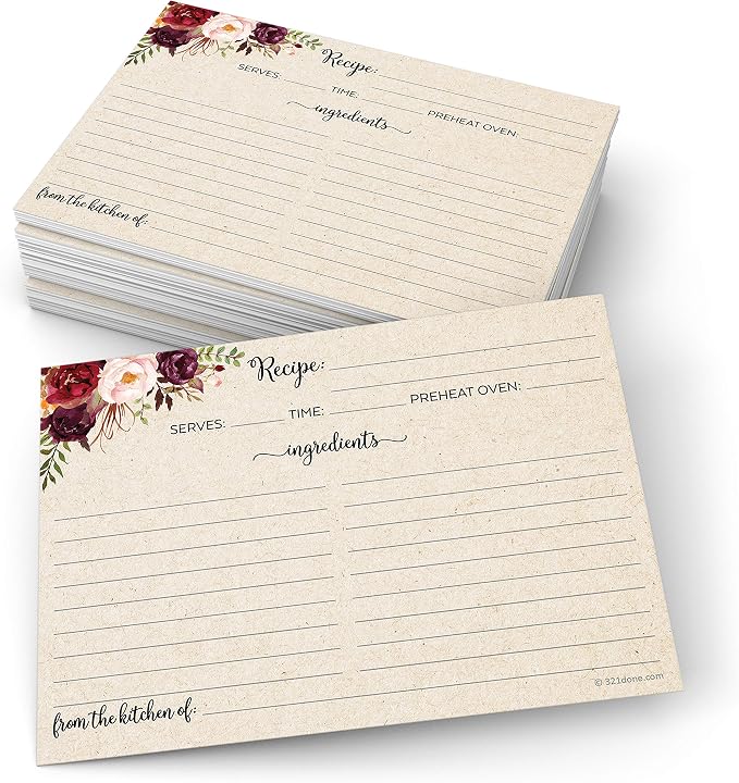 321Done Recipe Cards by 321Done