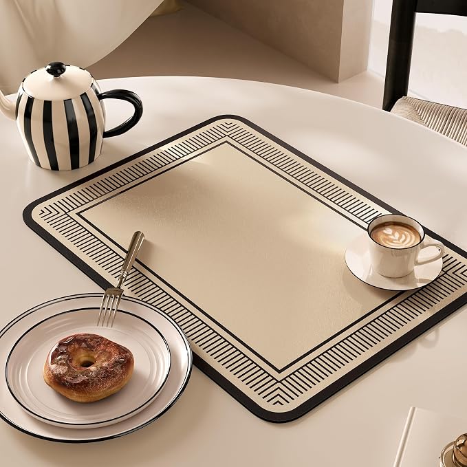 Coffee bar Mat & Dying Mats for Countertop, Quick Dry Absorbent Coffee Machine by Unknown