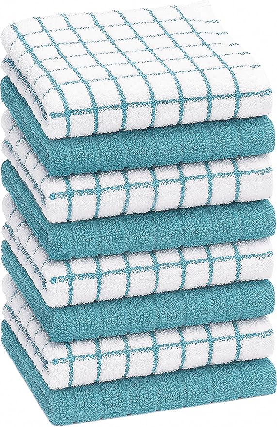 Bumble Dish Cloths | 12" x 12" | 100% Cotton Kitchen Towels | 405 GSM | Soft by BumbleTowels