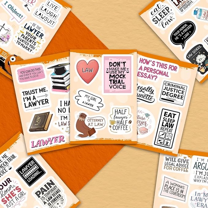 100Pcs Law Stickers for Laptop, Lawyer Stickers - Image 7