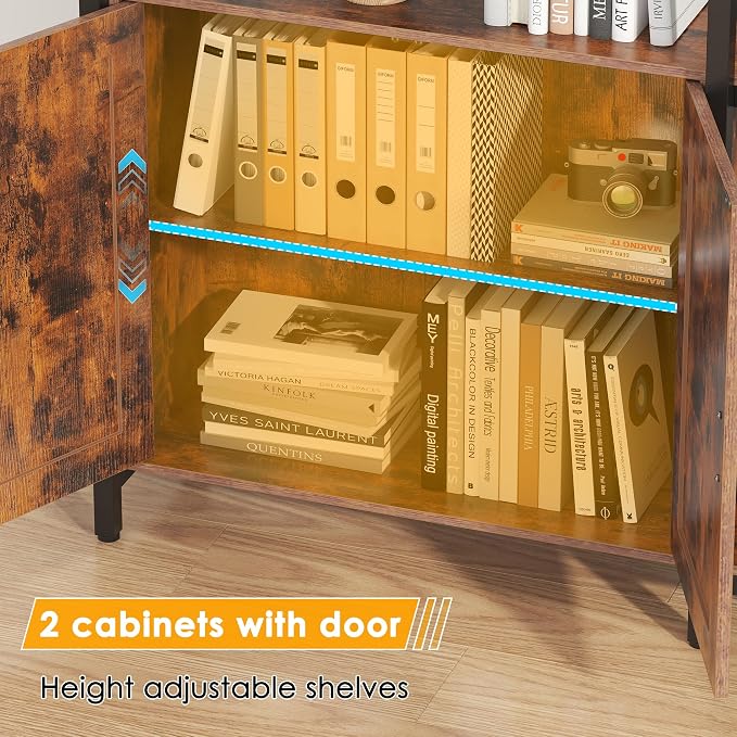 6-tire Farmhouse Corner Book Shelf - Image 4