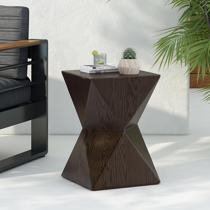 14.25 Inch Concrete Side Table - Image 3