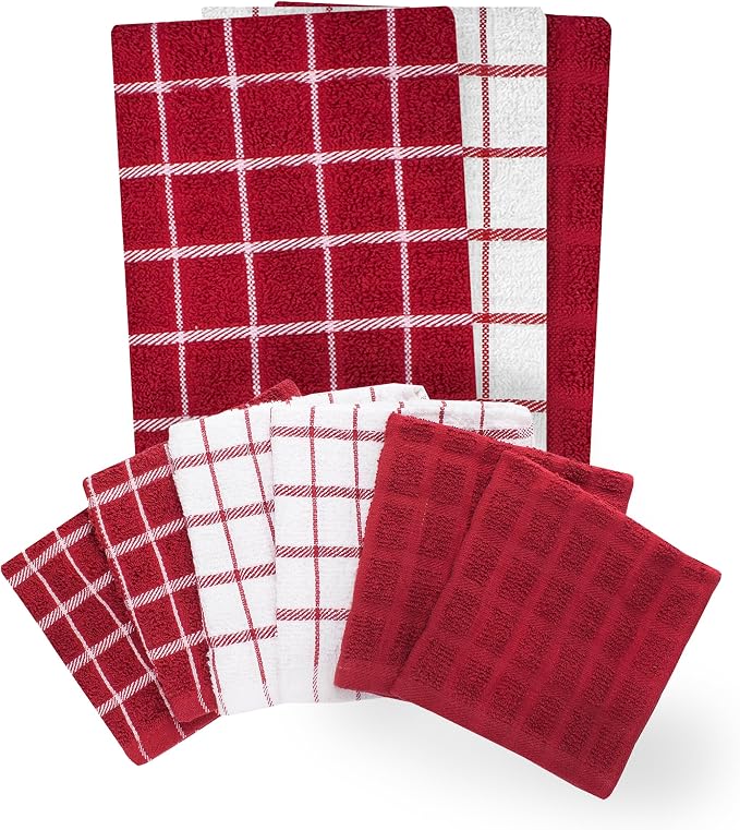 Ritz Premium 3-Pack Kitchen Towel & 6-Pack Dish Cloth Set - Image 2