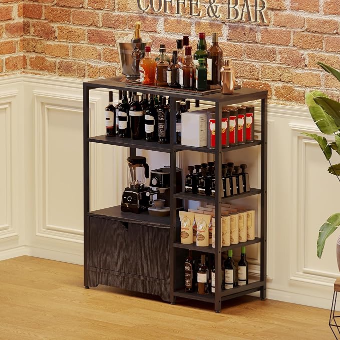 Garvee Mini Coffee Bar Cabinet - Image 7