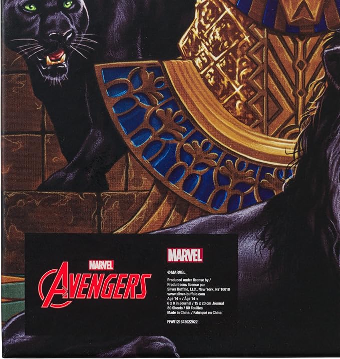 Silver Buffalo Marvel Black Panther Squad Hardcover Journal, 6 x 8 Inches - Image 6