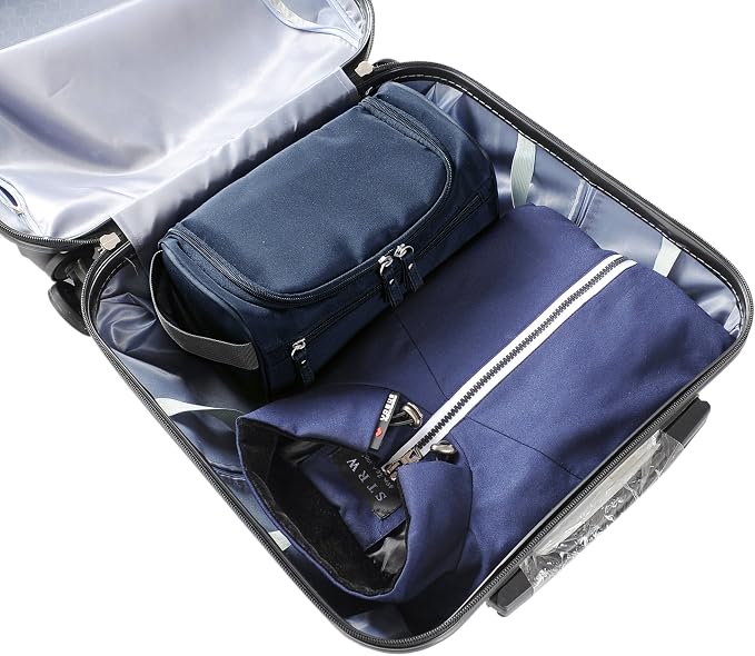 Vercord Mens Toiletry Bag Wash Travel Small Shaving Dop Kit Shower Bathroom - Image 6