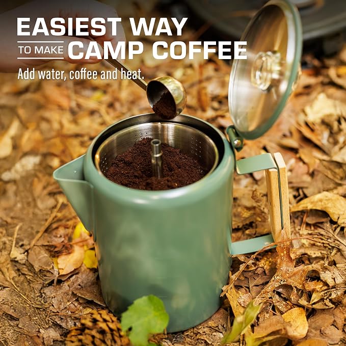 COLETTI Bozeman Green Percolator Coffee Pot — Camping Coffee Makers — Camping’s - Image 5