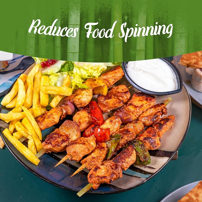 BambooMN Flat Sticks Bamboo Kebab Food Drink Skewers - Image 4