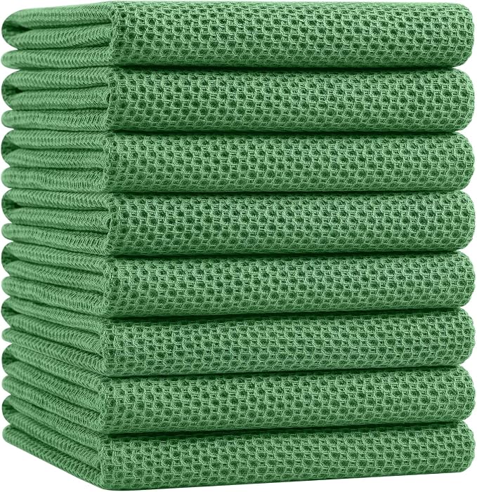 Homaxy 100% Cotton Oversized Waffle Weave Kitchen Dish Towels, Ultra Soft by Homaxy