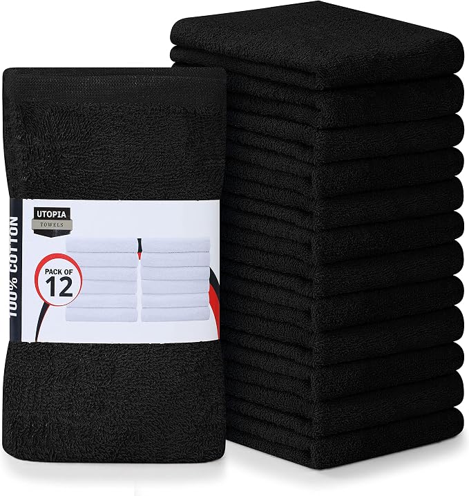Utopia Towels Kitchen Bar Mops, 16 by 19 Inches, 100% Cotton Super Absorbent by Unknown