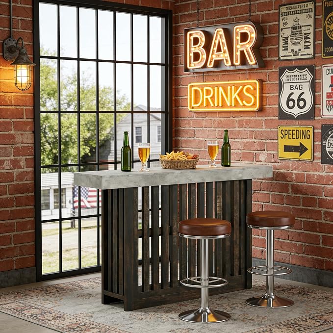 GarveeHome 63" Long Bar Table - Image 8