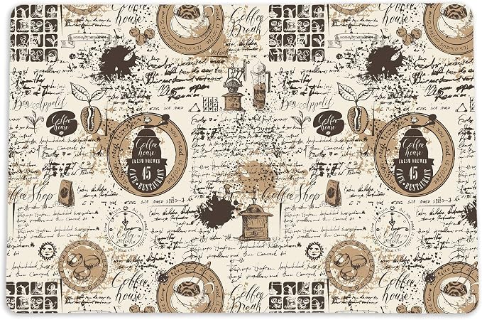 Coffee Maker Mat for Countertop – Absorbent, Non-Slip Coffee Bar Mat, Protects - Image 3