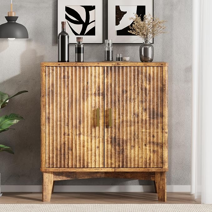 Xixini Fluted Sideboard Buffet Cabinet - Image 3