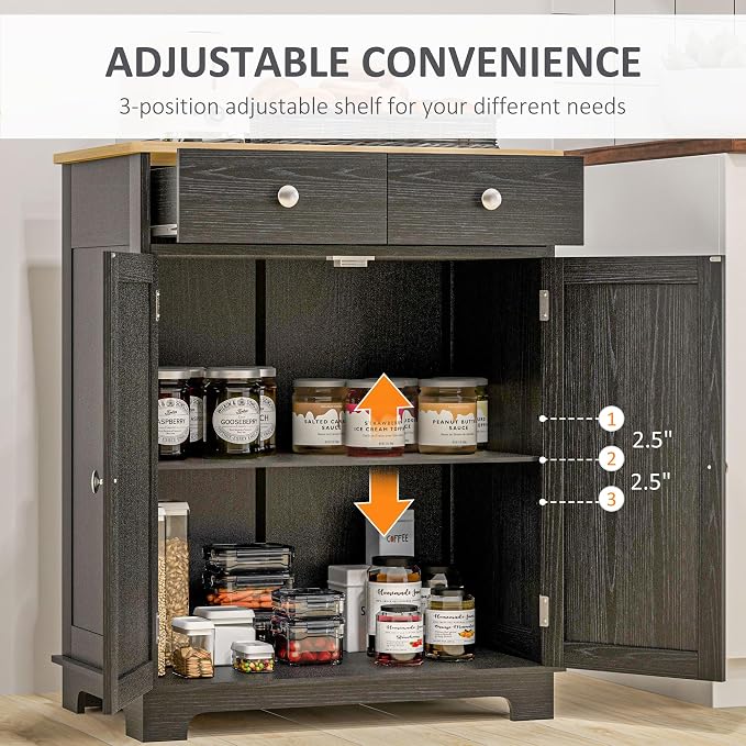 HOMCOM Sideboard Buffet Cabinet - Image 6