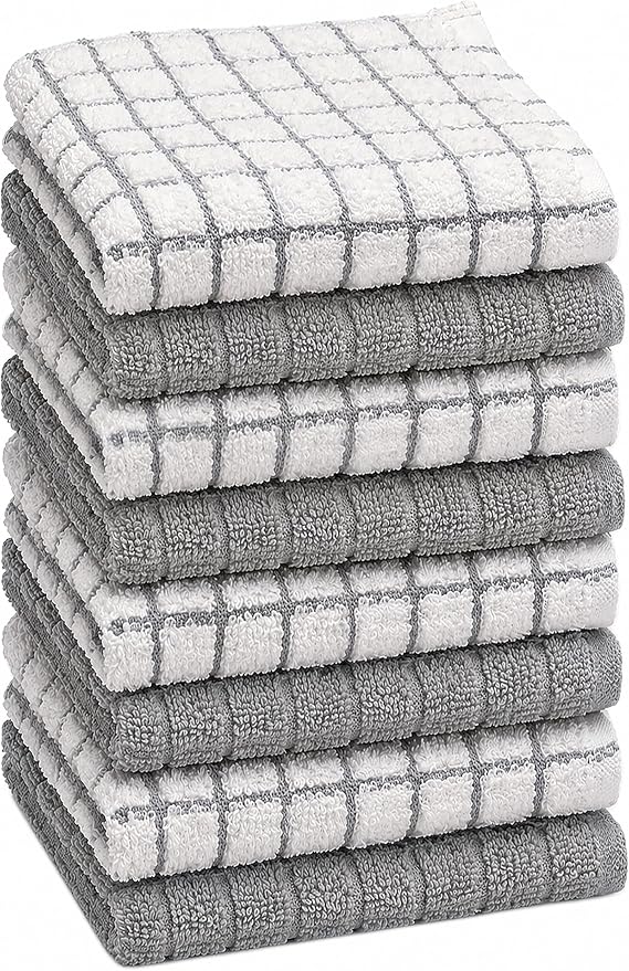 Bumble Dish Cloths | 12" x 12" | 100% Cotton Kitchen Towels | 405 GSM | Soft by BumbleTowels