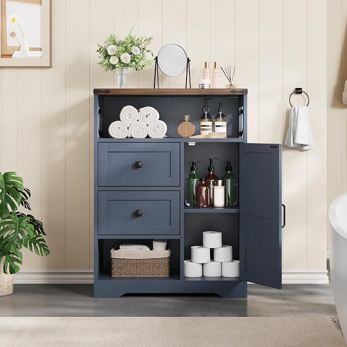 Vabches Farmhouse Buffet Sideboard Cabinet - Image 4