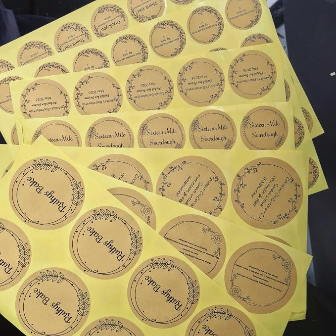 Kraft Paper Custom Stickers Round Labels Personalized - Image 8