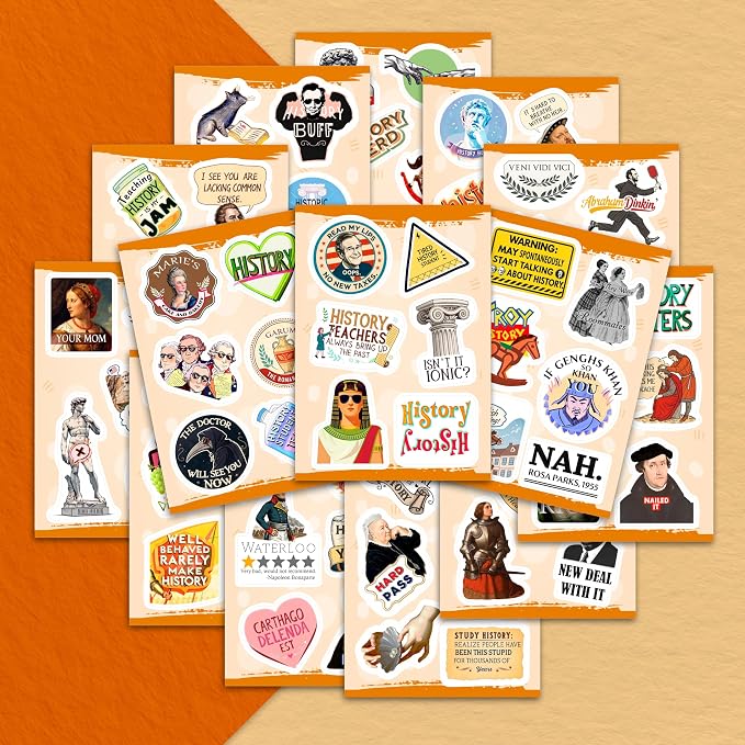 100Pcs History Stickers - Image 3