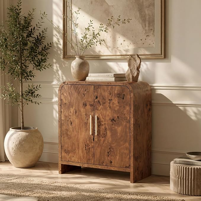 Curved Buffet Storage Cabinet by TheBeautyofRusticRefined