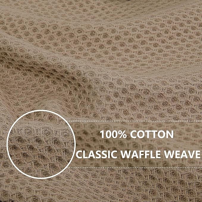 Homaxy 100% Cotton Waffle Weave Kitchen Dish Cloths, Ultra Soft Absorbent Quick - Image 2