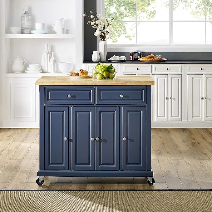 Crosley Furniture Madison Madison Rolling Kitchen Island Cart, Microwave Stand - Image 16