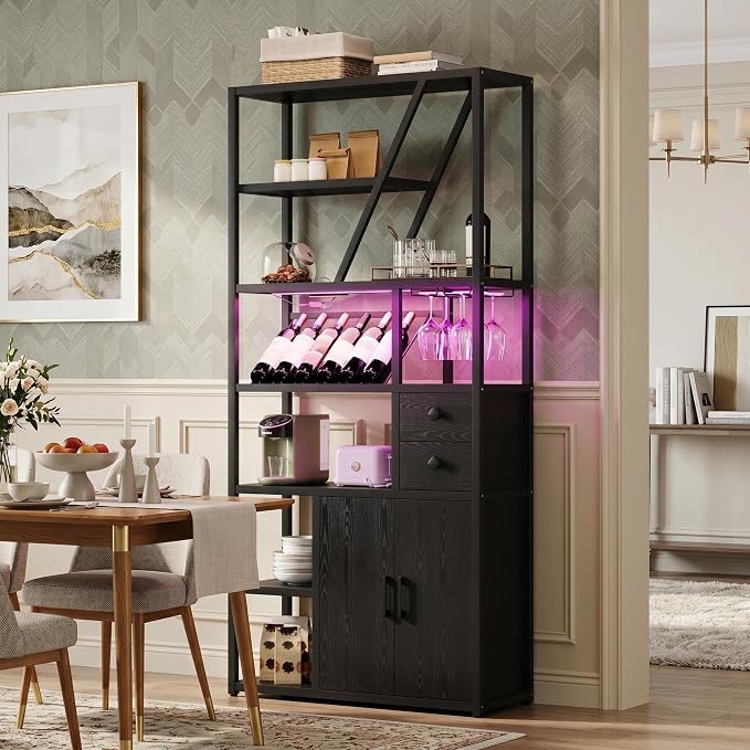 Garvee Modern Tall Bar Cabinet by Garvee