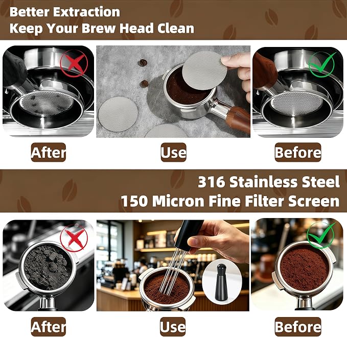 8 Pcs 51mm Espresso Accessories Kit, Tamping Station and Calibrated Coffee - Image 7