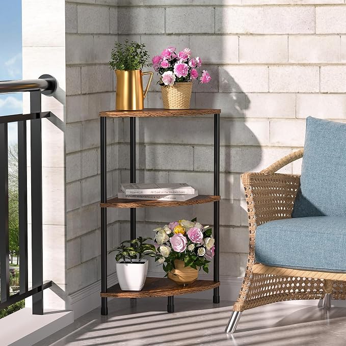 Corner Plant Stand Shelf, 3 Tier Small Shelf Plant Stand - Image 5