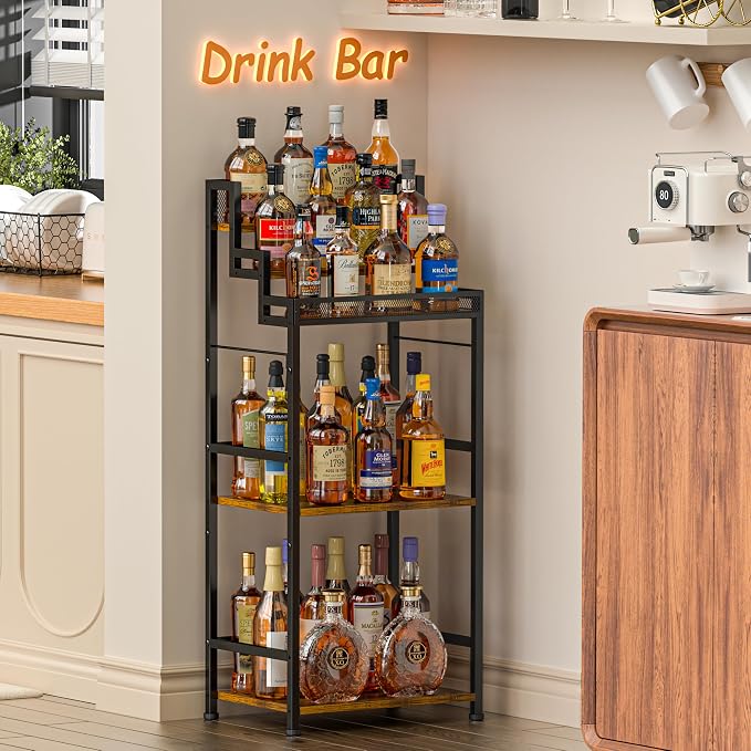 5-Tier Trapezoidal Liquor Cabinet Bar - Image 5