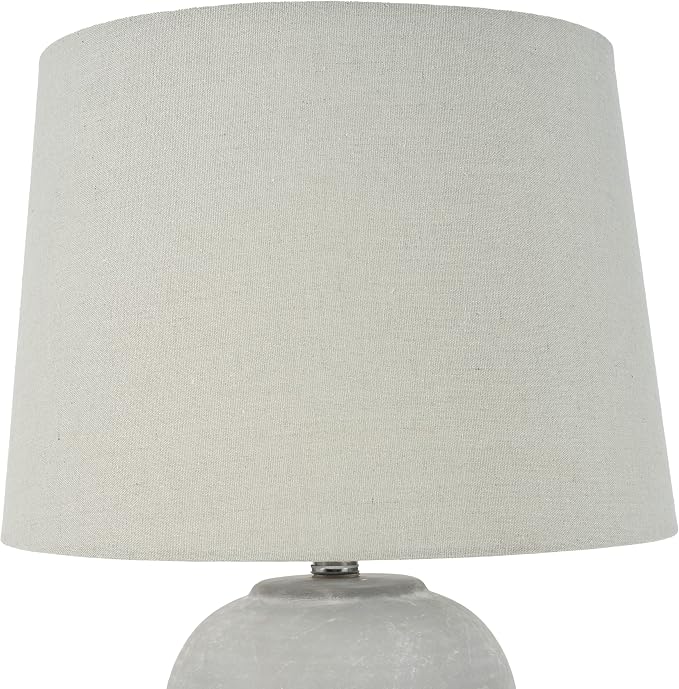 Nourison Home 23" Vintage Gray Ceramic Table Lamp - Image 6